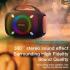 Soonbox S6300 Stereo Bluetooth High Power Party Box Waterproof Outdoor 80W Wireless Speaker Portable Audio System Sound Speakers - Black